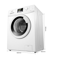 容声（Ronshen）RG80D1202BW 8公斤 变频滚筒洗衣机 零水压 羊毛洗 95℃高温煮洗（皓月白）