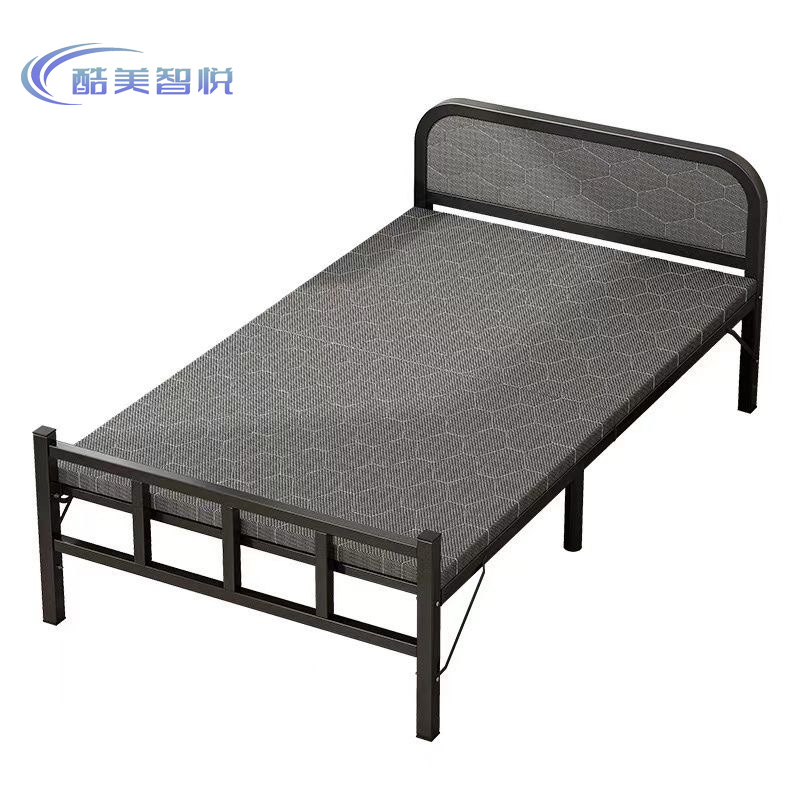 酷美智悦 单人折叠铁床软包床头190*70*65cm KM-JZ436 张