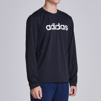 adidas阿迪达斯男子长袖T恤新款透气圆领休闲运动服DH3982