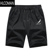 HLCOMAN短裤男士夏季外穿薄款潮流宽松抽绳五分沙滩裤运动速干休闲中裤子