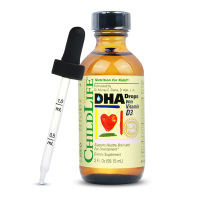 童年时光Childlife婴儿DHA+D3滴剂59.15ml*1瓶装 新生儿鱼油0-3月;3-6月;6-9月;9-12月