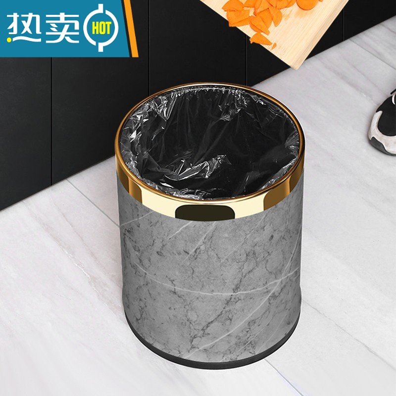 XIANCAI垃圾桶家用双层欧式创意大容量厨房客厅卧室卫生间办公室轻奢高清大图