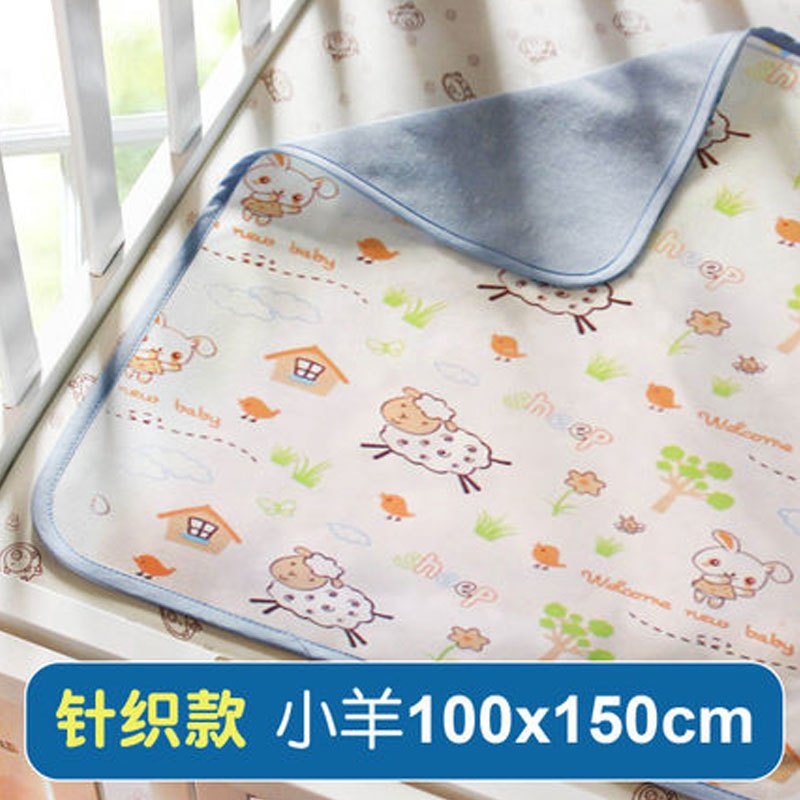 婴儿隔尿垫防水透气可洗薄大号新生儿童男女宝宝用品简约小清新四季通用孕婴童床上用品隔尿垫