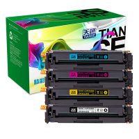 天色适用惠普M283fdw硒鼓hp206a M183fw M255dw 207a M282nw彩色打印机墨盒M182n粉
