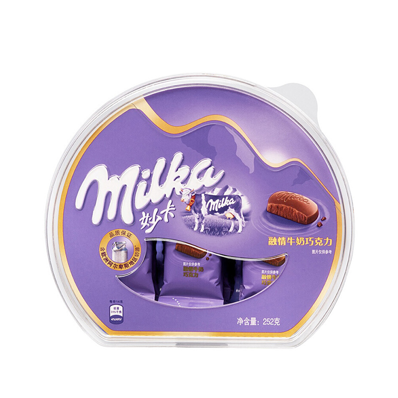 妙卡融情黑巧克力碗装 252g/碗 亿滋出品