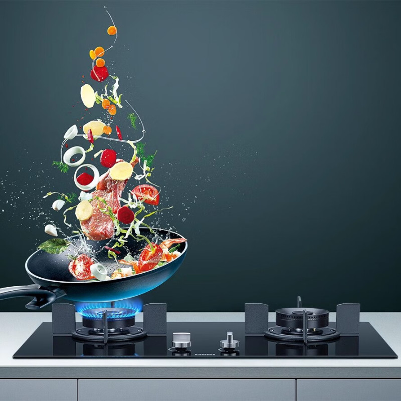 西门子 ER8MA23MMP 钢化玻璃嵌入式燃气灶天然气灶蒸饭柜高清大图