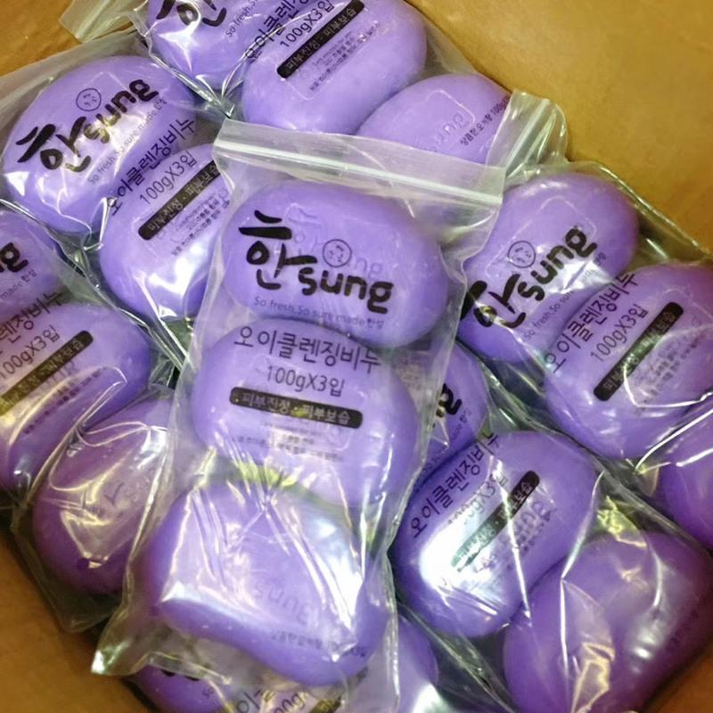 3袋9块香皂韩国香皂沐浴皂果味皂洗手洗脸香皂沐浴皂