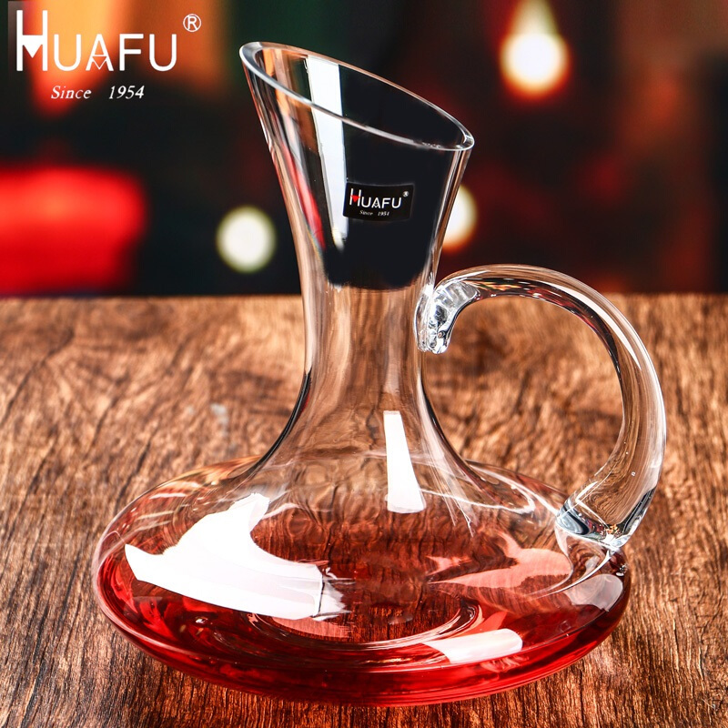 带刻度白酒壶分酒器红酒醒酒器无铅家用葡萄酒欧式水晶玻璃酒具酒J1