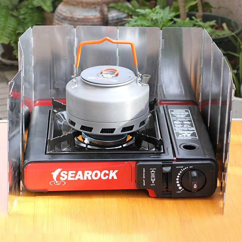 户外炉具野营卡式炉挡风板闪电客围挡炉子罩煤气灶炉头圈板露营