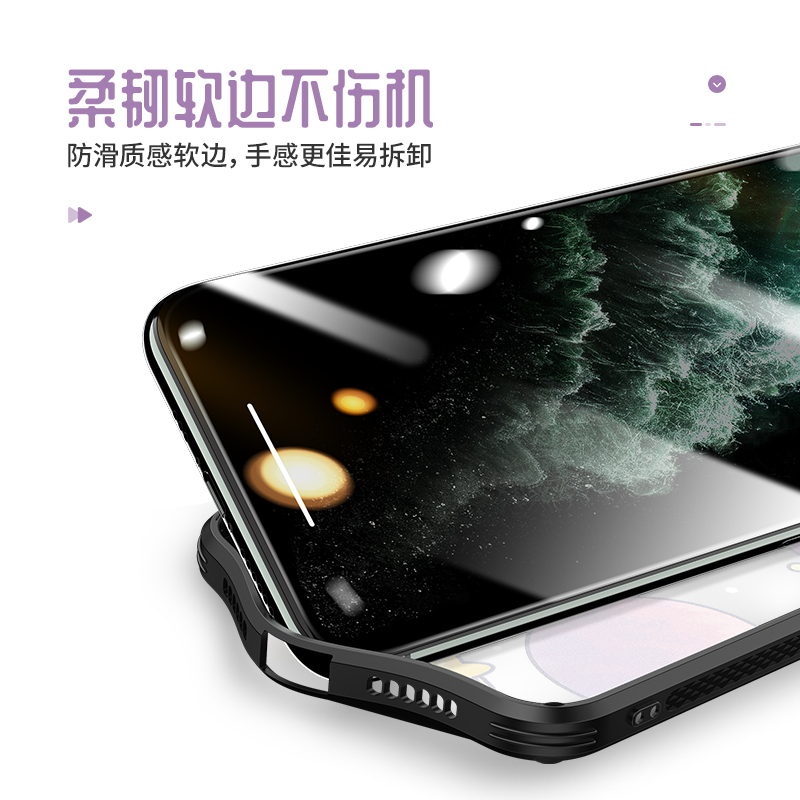卡绮苹果11手机壳iPhonex透明se2防摔套8plus个性xr女款7玻璃