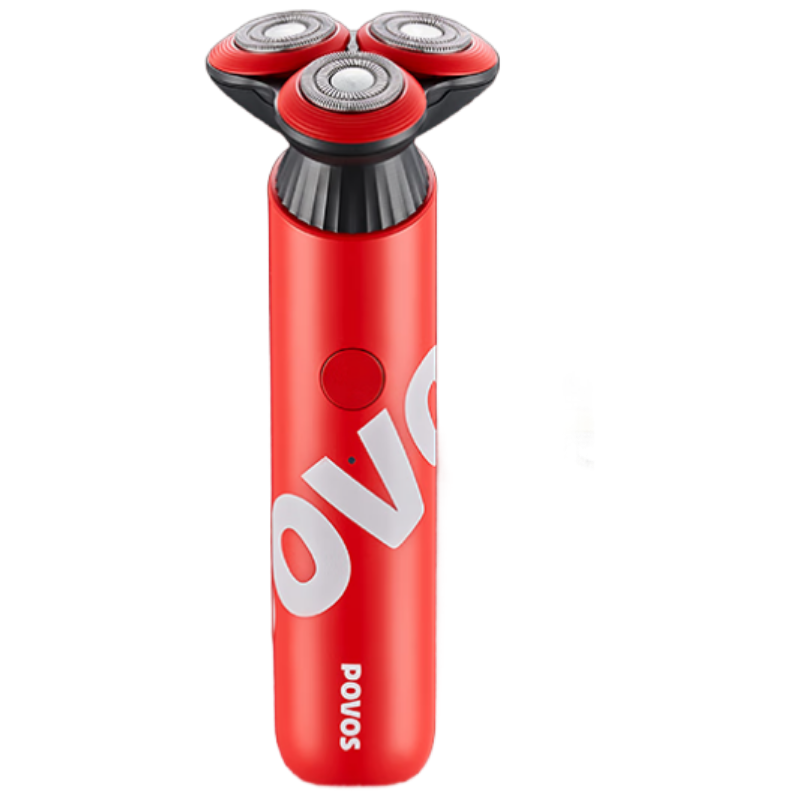 奔腾POVOS电动剃须刀PQ9700珊瑚红高效旋转刀头持久续航贴面舒适