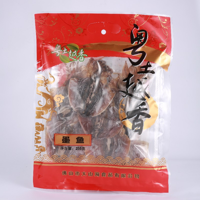 粤土越香墨鱼干255克