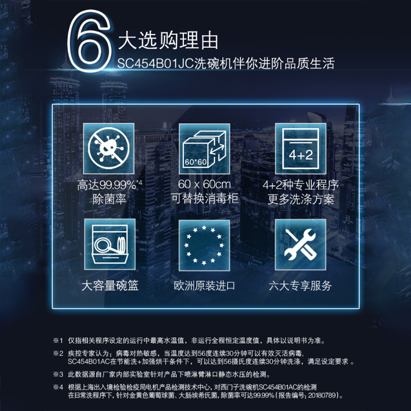 西门子 SC454B01AC 10套 嵌入式 全自动除菌 欧洲进口 轻松替换消毒柜蒸饭柜高清大图