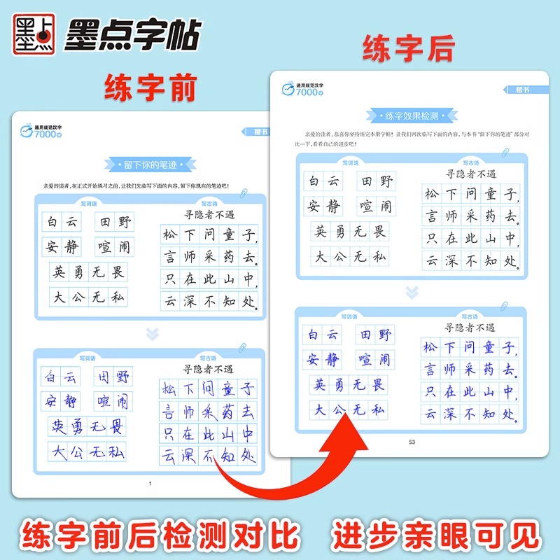 [全3册]行楷速成教程 [正版]荆霄鹏楷书行楷字帖通用规范汉字7000字常用字楷体字帖初学者硬笔书法教程初中高中生成人男高清大图