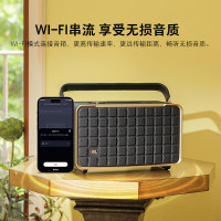 JBL 音乐世家300 无线蓝牙音箱音响 家用桌面电脑音响 便携户外露营音箱苹果华为通用AUTHENTICS300