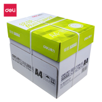 得力(deli)33127复印纸A4纸打印 铭锐木浆复印纸70g 整箱500张/包 5包装