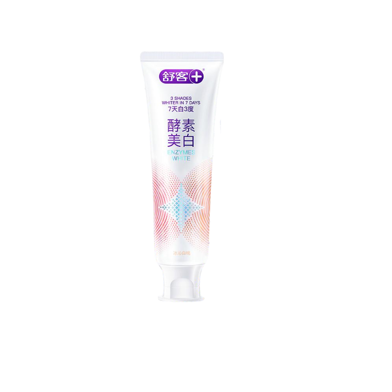 舒客(Saky)专研美白酵素牙膏(冰沁白桃)120克*2