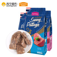 麦富迪宠物猫湿粮阳光芭提雅 肉冻吞拿鱼+鲣鱼 60g/包*4袋猫通用湿粮 40袋/箱