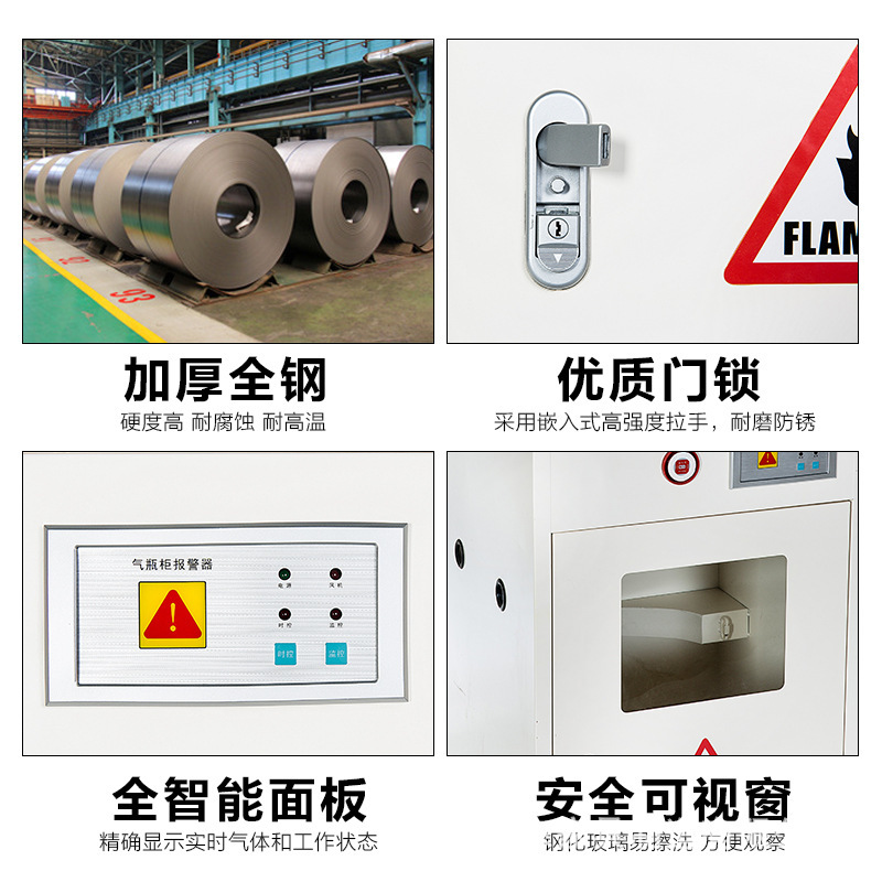 戴劲 气瓶柜防爆柜易燃气体存储柜易爆气体存放柜安全柜 双瓶二代