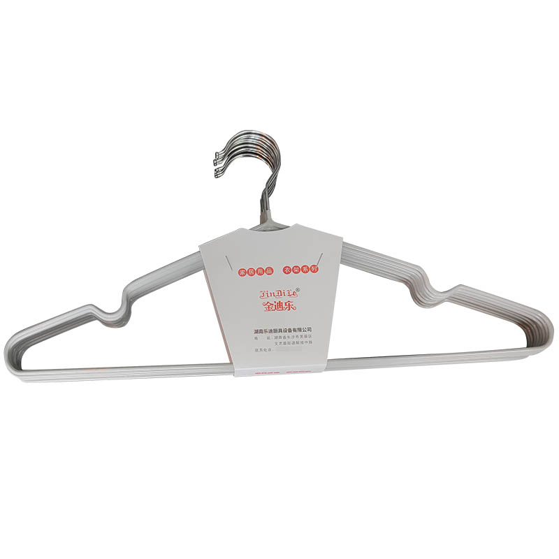 金迪乐晾衣架子塑料衣挂子加粗10个40cm/组 防滑混色10个40cm/组