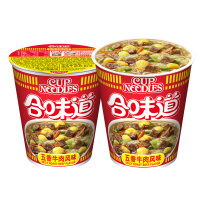 日清 合味道五香牛肉风味杯面84g 方便面泡面开杯乐