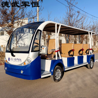 德武军恒14座电动观光车巡逻车厂区接待车4000瓦+72v100ah*6只铅酸电池刹车助力
