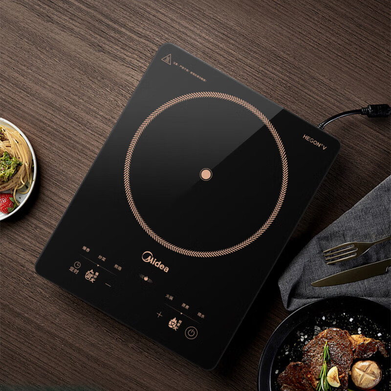 美的(Midea)电磁炉家用火锅2200W大功率一键爆炒触控多档调节电磁灶大火力一体大面板 MC-22XA12高清大图
