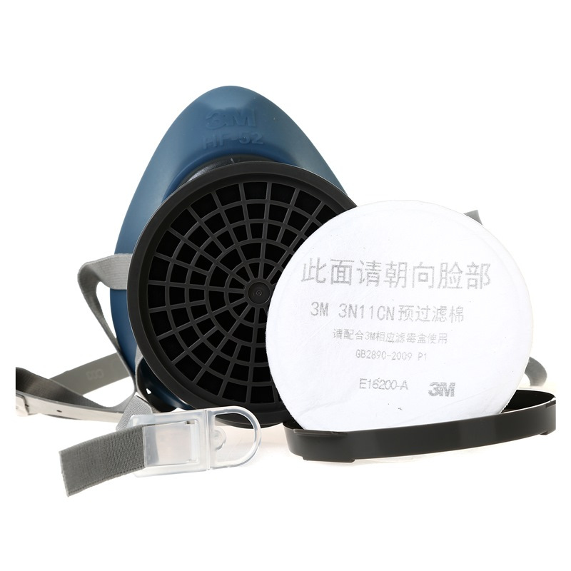 3M 防有机气体及蒸汽 硅胶半面罩HF-52 四件套 (单位:套)