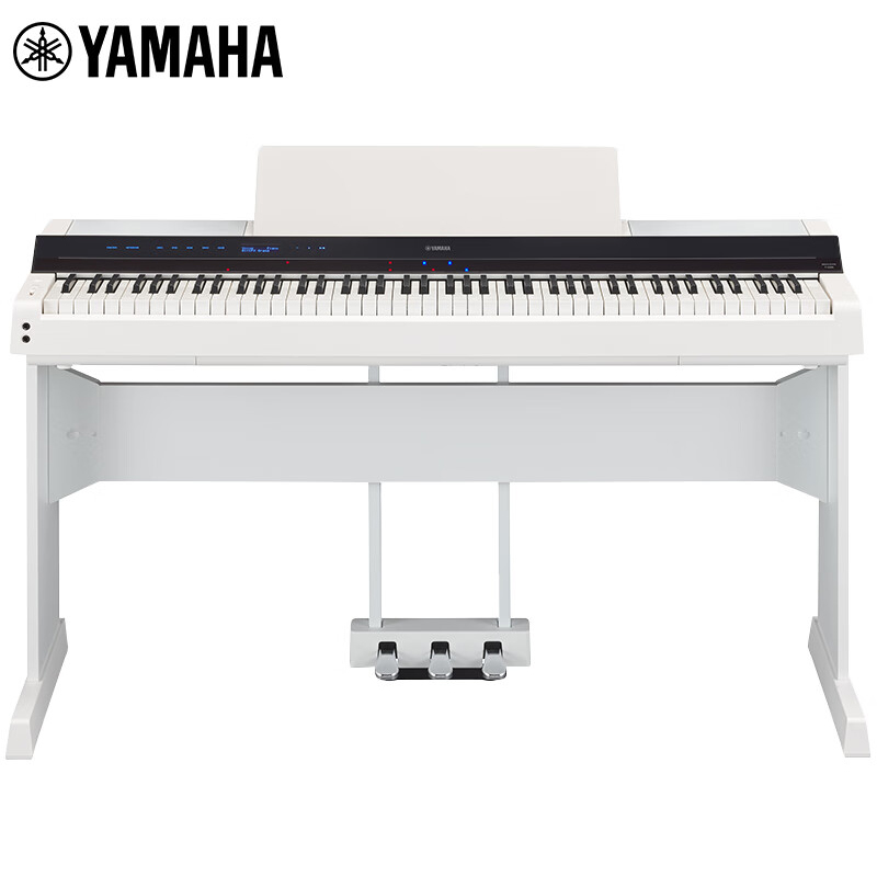 雅马哈（YAMAHA）电钢琴PS500B智能专业家用舞台电子钢琴黑色主机 PS500WH主机木架三踏板