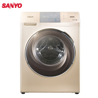 三洋(SANYO)DG-F100587BCP 10公斤DD直驱全自动变频家用滚筒洗衣机 空气洗 上排水