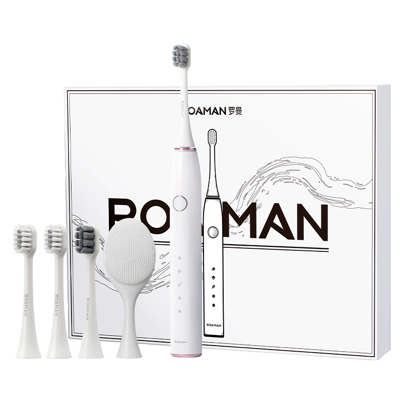 罗曼(ROAMAN) 电动牙刷成人T10X-B 小果刷白桃