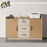 金菲罗格办公柜办公室专用茶水柜储物矮柜打印机放置柜 三门茶水柜