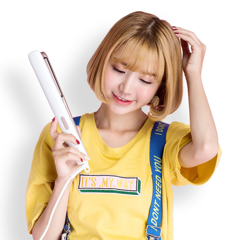 lena夹板直发卷发两用内扣负离子拉直板夹刘海直发器不伤发熨板女LN-508高清大图
