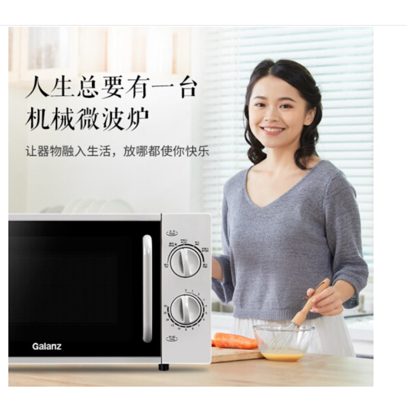 20升平板微波炉 精准温控 旋钮操作