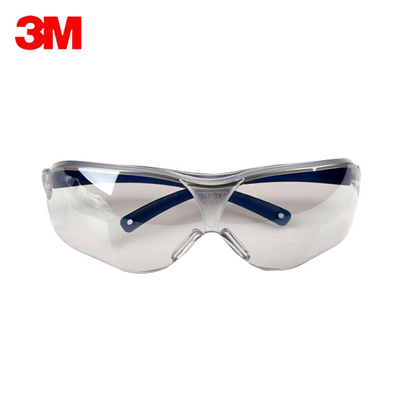 3M 10436 防冲击 护目镜 透明片蓝架