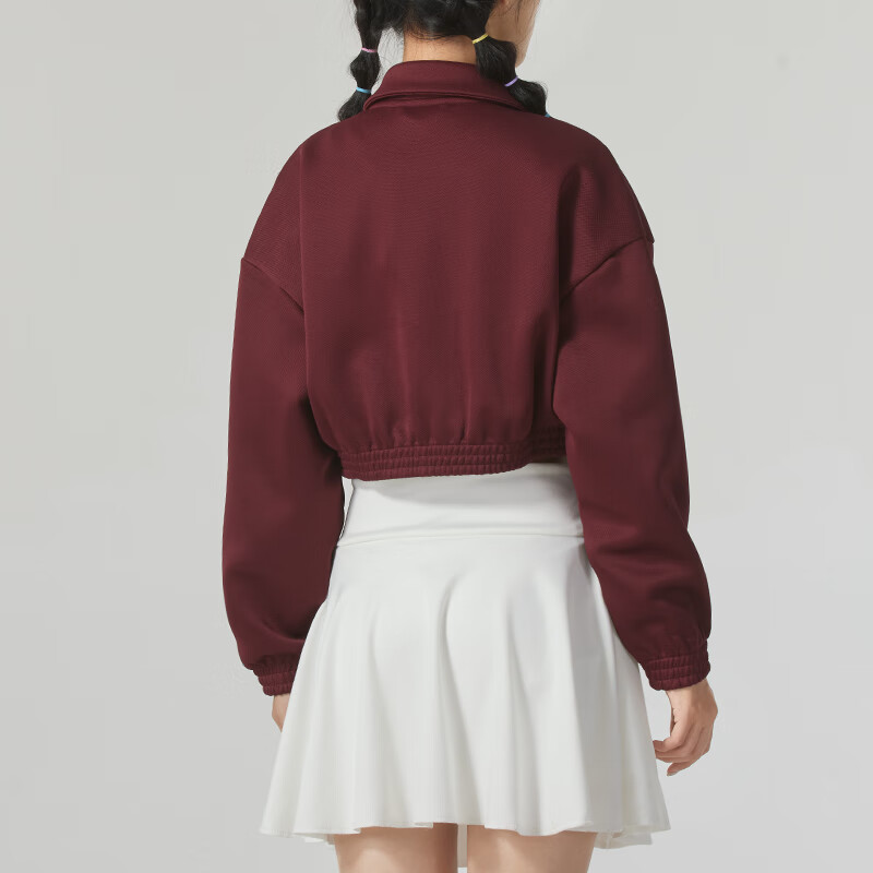 彪马(PUMA)女装新款时尚翻领拉链运动休闲短腰夹克外套633795-96 ZP