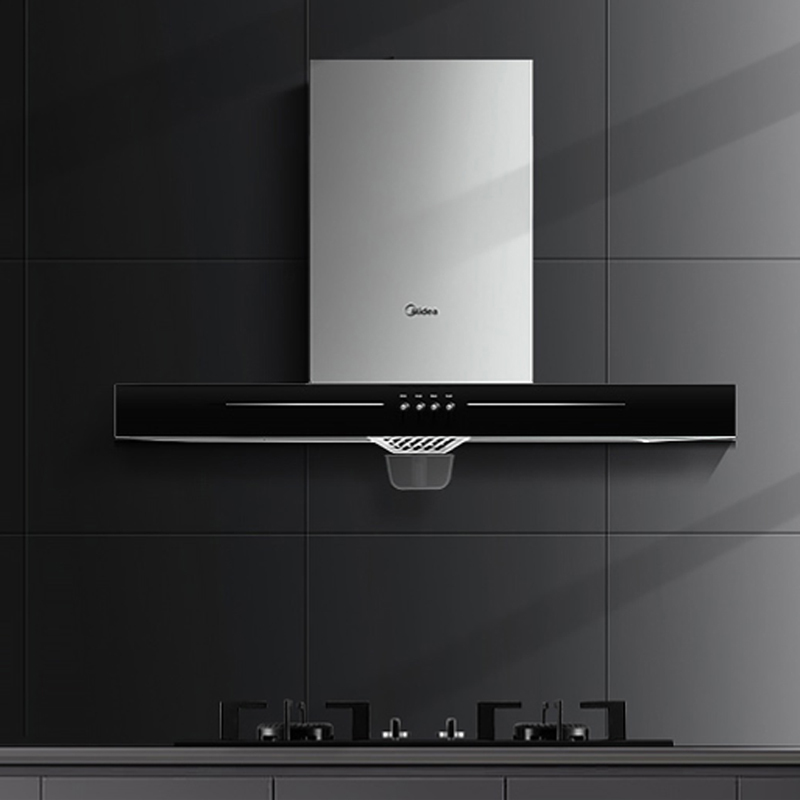 美的mideacxw220t3317立方风量欧式按键式大吸力油烟机大面板抽油烟机