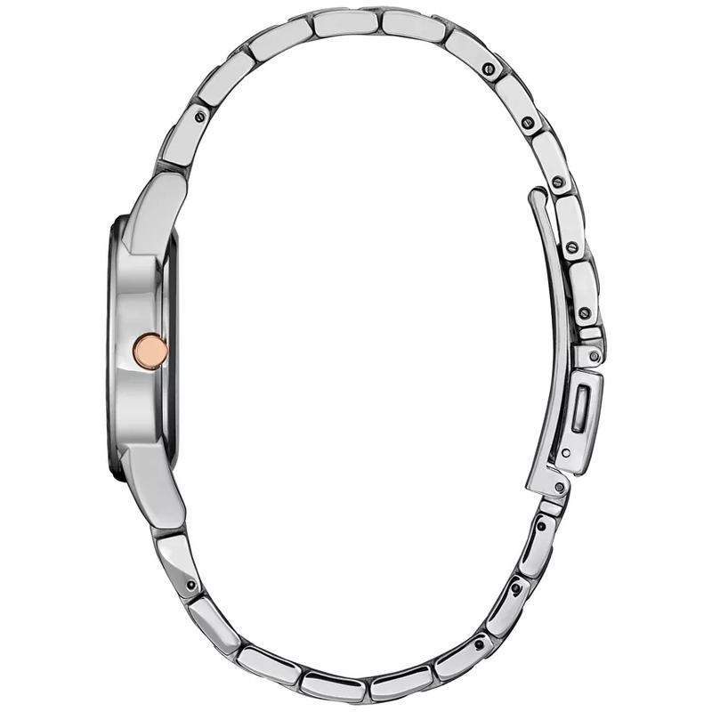 西铁城(CITIZEN)迪士尼公主风女士石英手表30mm eco驱动防水不锈钢表带盒装高清大图