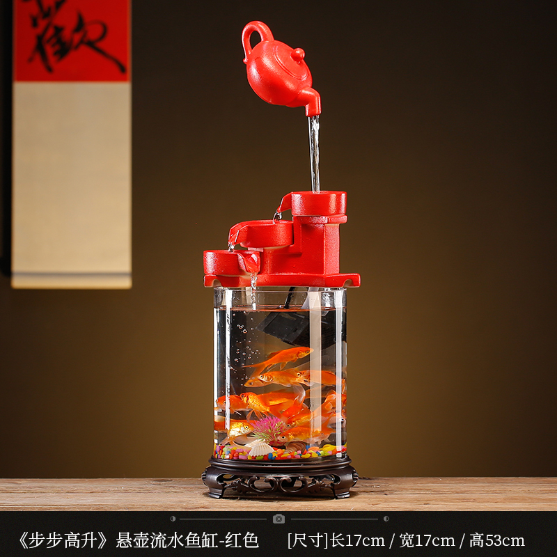循环流水器生财摆件招财景观鱼缸创意家居办公室客厅开业乔迁礼品