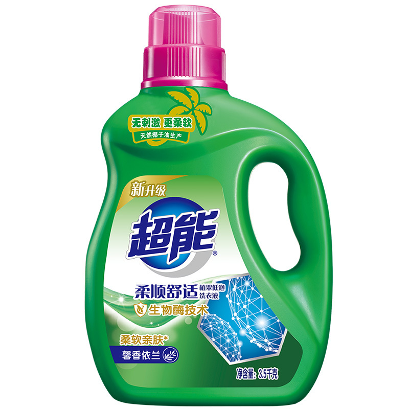 超能植翠低泡洗衣液柔顺舒适3.5kg