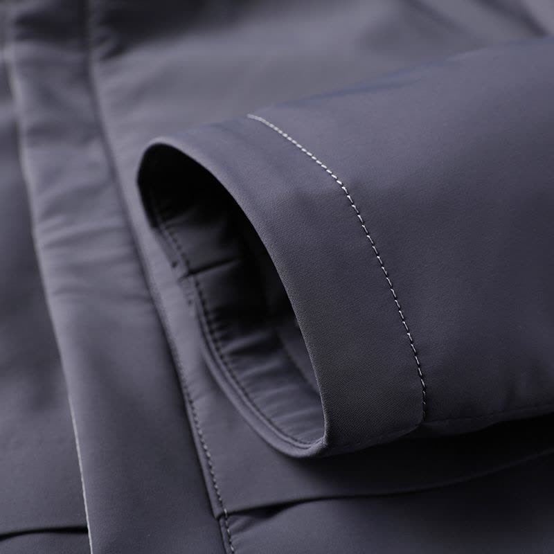 冬装羽绒服男2024新款中青年保暖冬装连帽短款学生防寒服外套不漏绒冬季90白鸭绒羽绒服男士可脱卸帽保暖加厚外套图片