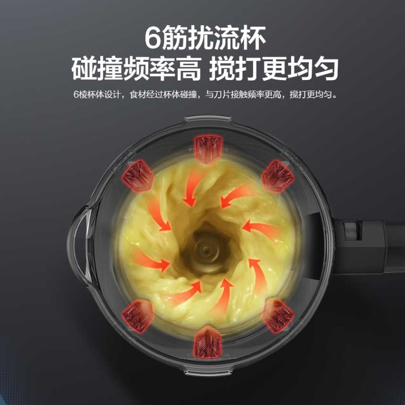 美的(Midea)低噪破壁机家用破壁料理机高温熬煮加热榨汁搅拌绞肉馅豆浆辅食机智能破壁料理机PB12Power304