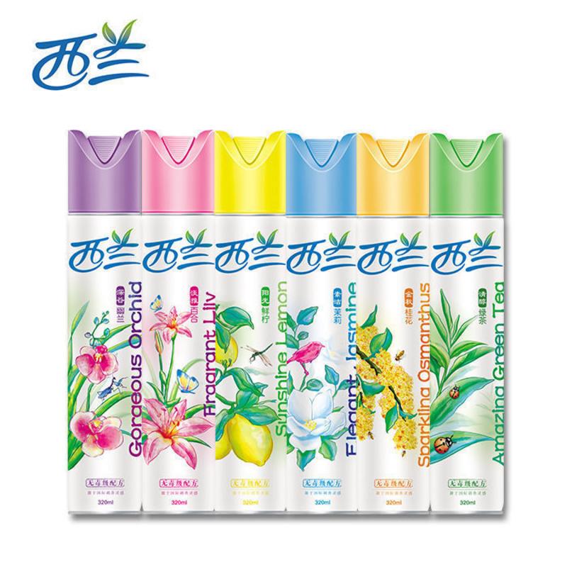 [特惠]西兰空气清新剂320ml/瓶室内喷雾芳香剂汽车内清新除异味 素洁