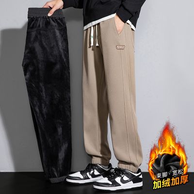 冲锋工装裤男秋冬季直筒宽松运动阔腿裤子美式复古潮流大码休闲裤 9937灰色 2XL