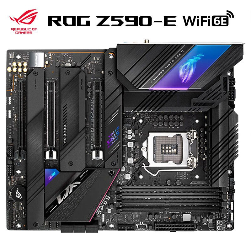 华硕(ASUS)玩家国度(ROG)ROG STRIX Z590-E GAMING WIFI主板 支持 CPU 10900K/10700K(Intel Z590/LGA 1200)