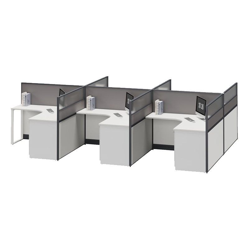 臻远ZYGW-114职员桌办公桌屏风工作卡位 T型六人位