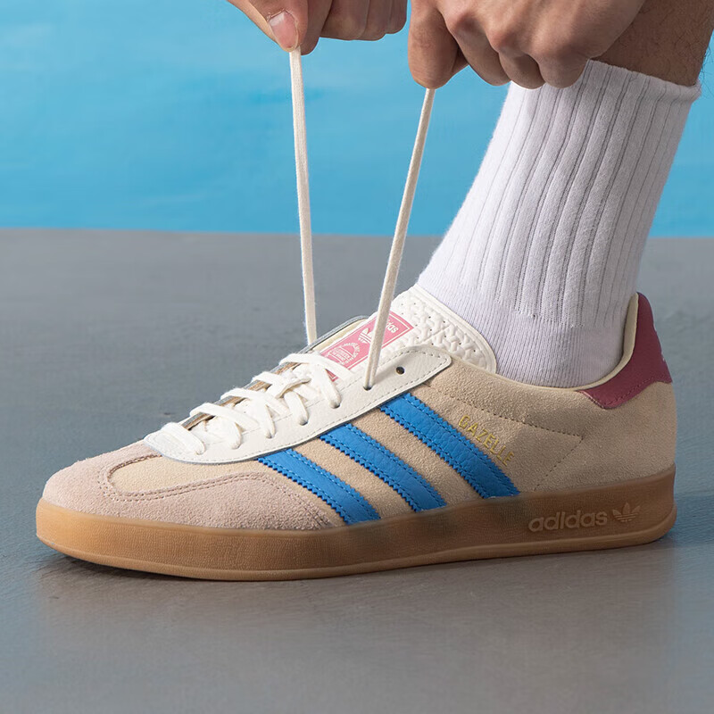阿迪达斯（adidas）三叶草T头鞋2025夏男女GAZELLE板鞋德训鞋 ZP高清大图