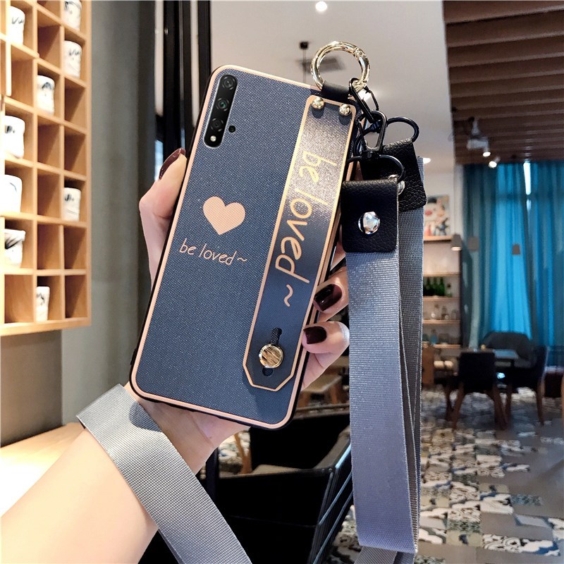 手机壳20s20i青春版硅胶防摔全包20pro个性创意磨砂文艺腕带挂绳软壳