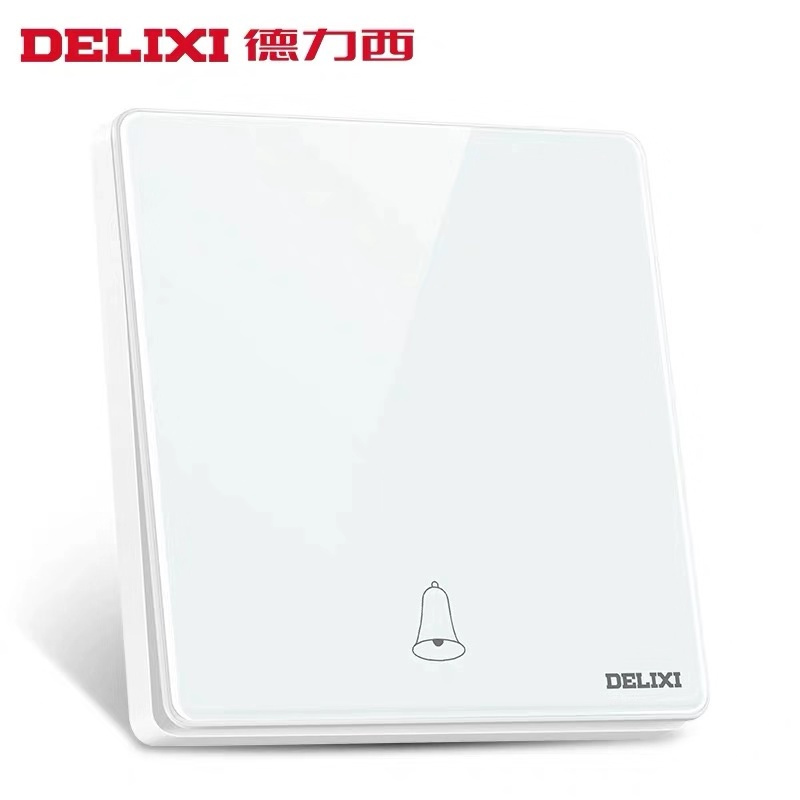德力西 一位门铃开关 CD217-HA86大板白色