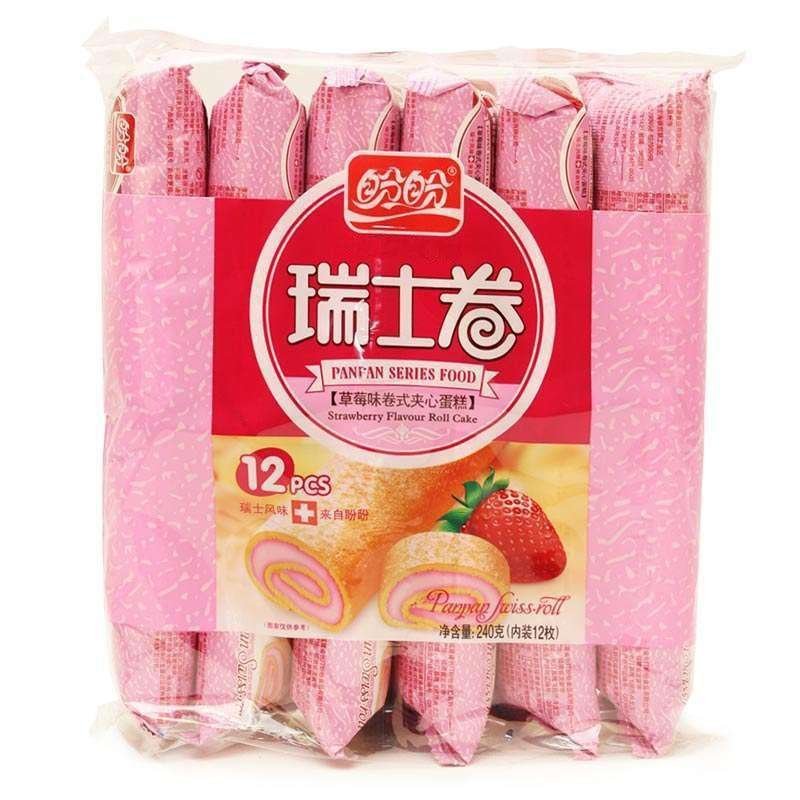 盼盼 瑞士卷(草莓味)240g/袋*3